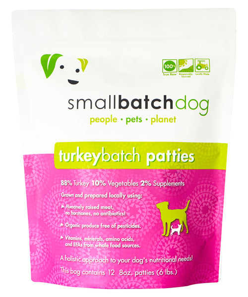 SMALL BATCH Frozen Dog Food Turkey