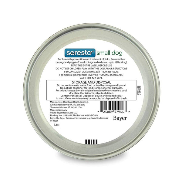 SERESTO 8 Month Tick Collar for Small Dogs