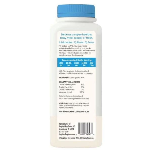 SHEPHERD BOY FARMS Freeze-dried Raw Goat Milk Classic Blend