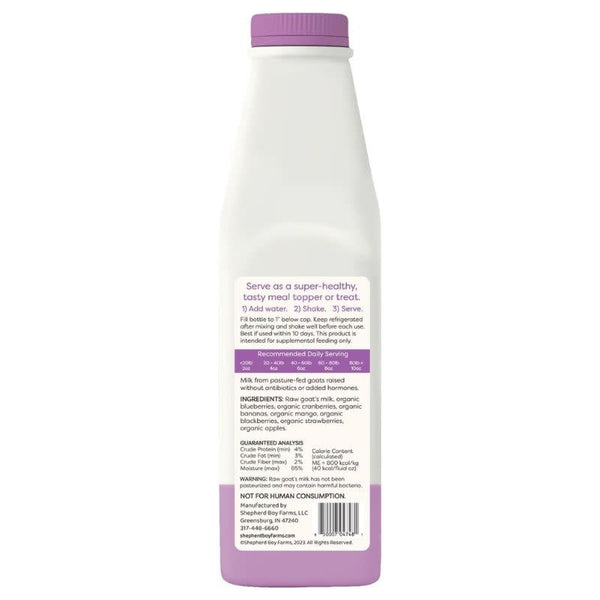 SHEPHERD BOY FARMS Freeze-dried Raw Goat Milk Super Fruit Blend