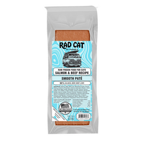 RAD CAT Salmon & Beef Pate Frozen Cat Food 6OZ