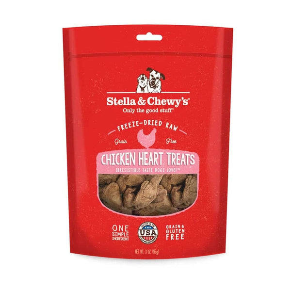 STELLA & CHEWY'S Freeze-Dried Chicken Heart Dog Treat 3OZ