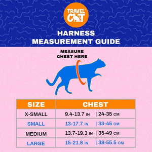 TRAVEL CAT True Adventurer Reflective Leash & Harness Set Red