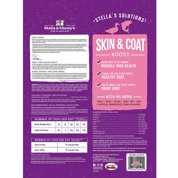STELLA'S SOLUTIONS Skin & Coat Boost Duck & Salmon Dinner Mixers for Cats 7.5oz