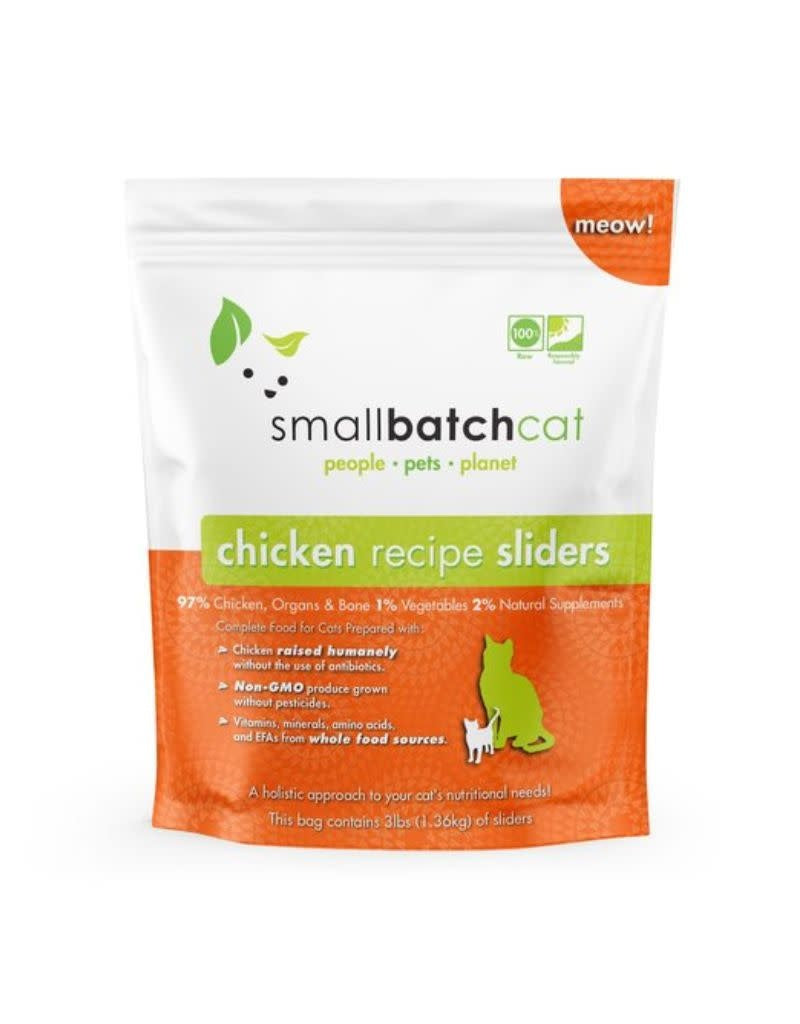 SMALL BATCH Cat Frozen Sliders Chicken 9 LB