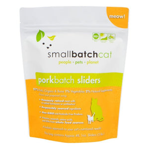 SMALL BATCH Frozen Pork Sliders Cat Food 3lb