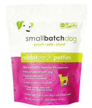 SMALL BATCH Frozen Dog Food Rabbit