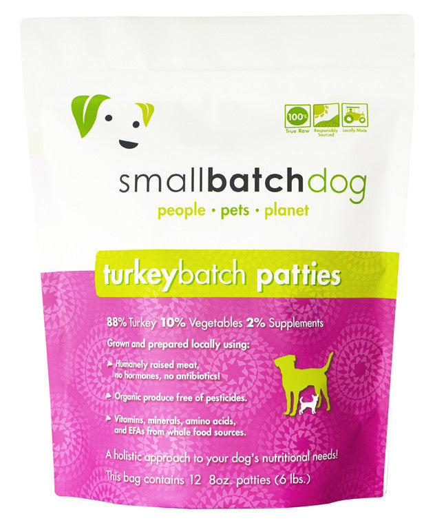 SMALL BATCH Frozen Dog Food Turkey