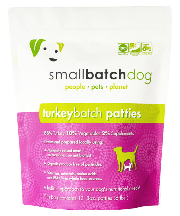SMALL BATCH Frozen Dog Food Turkey