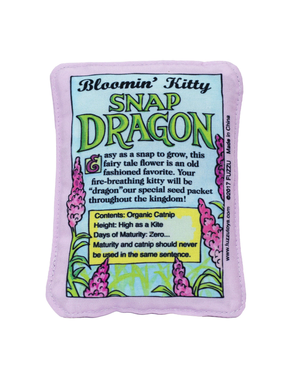 FUZZU Seed Packet Cat Toy Snap Dragon