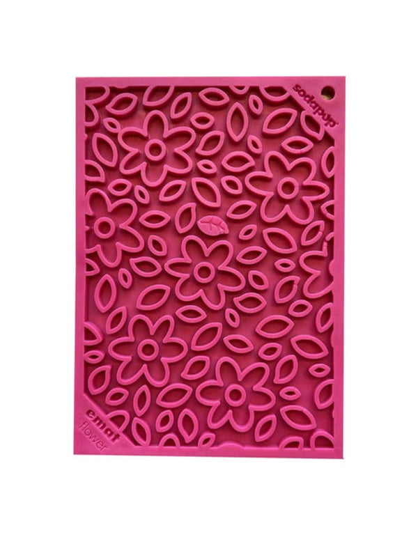 SODAPUP eMat Enrichment Lick Mat  Flower Design