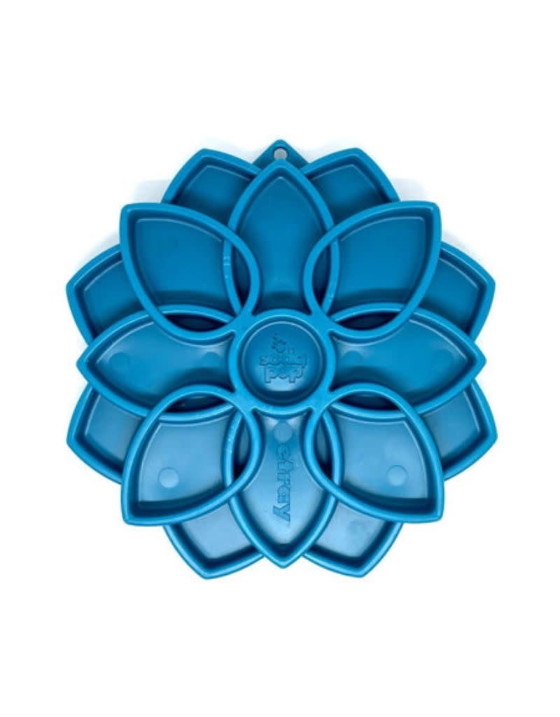 SODAPUP eTray Enrichment Dog Feeder Tray Mandala Blue