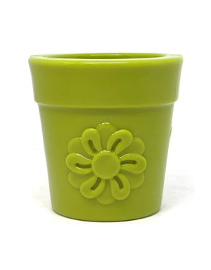 SODAPUP  Treat Dispenser & Enrichment Toy Large Flower Pot Green