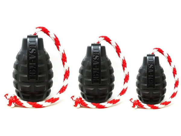 SODAPUP USA-K9 Magnum Grenade  Chew Toy Black