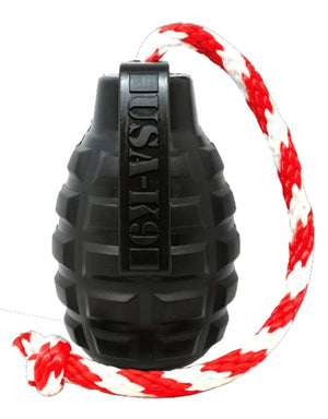 SODAPUP USA-K9 Magnum Grenade  Chew Toy Black