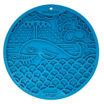 SODAPUP eMat Enrichment Lick Mat With Suction Cups Whale Design
