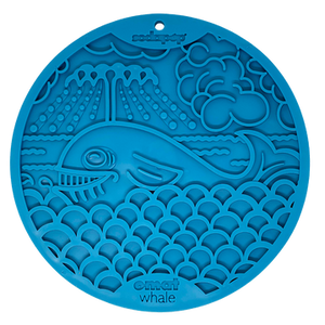 SODAPUP eMat Enrichment Lick Mat With Suction Cups Whale Design