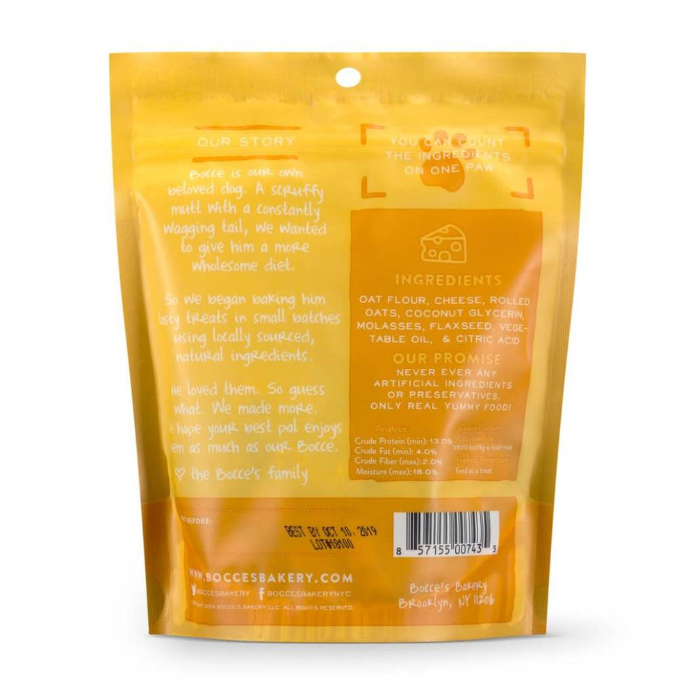 BOCCE'S Soft and Chewy Dog Treat 6 oz Cheese