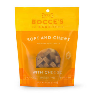 BOCCE'S Soft and Chewy Dog Treat 6 oz Cheese