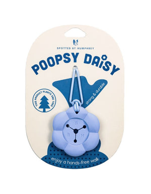 SPOTTED BY HUMPHREY Poopsy Daisy Dog Poop Bag Holder Blue