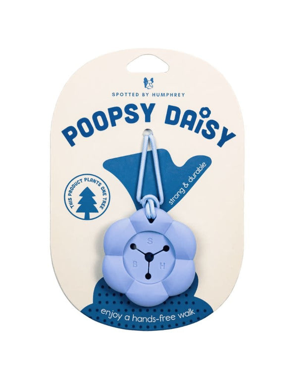 SPOTTED BY HUMPHREY Poopsy Daisy Dog Poop Bag Holder Blue