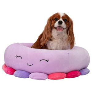 SQUISHMALLOW Beula The Octopus Plush Bolster Bed Purple