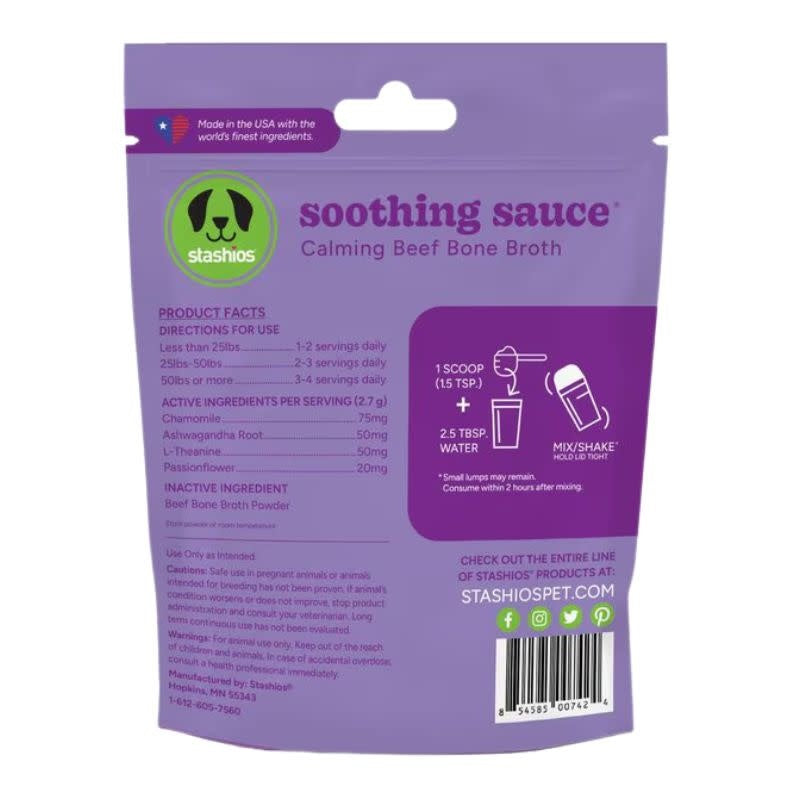 STASHIOS Soothing Sauce Calming Beef Bone Broth Topper 3 OZ.