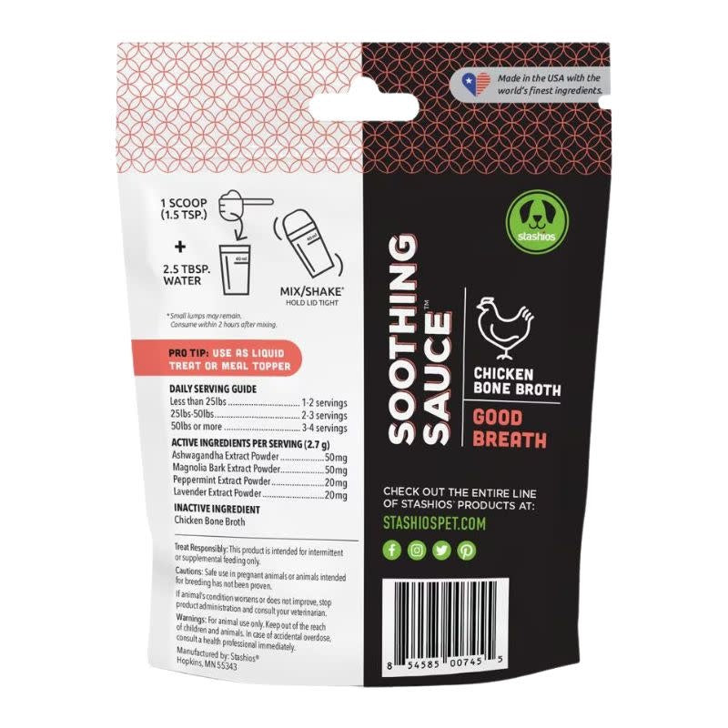 STASHIOS Soothing Sauce Chicken Bone Broth Topper 3 OZ.
