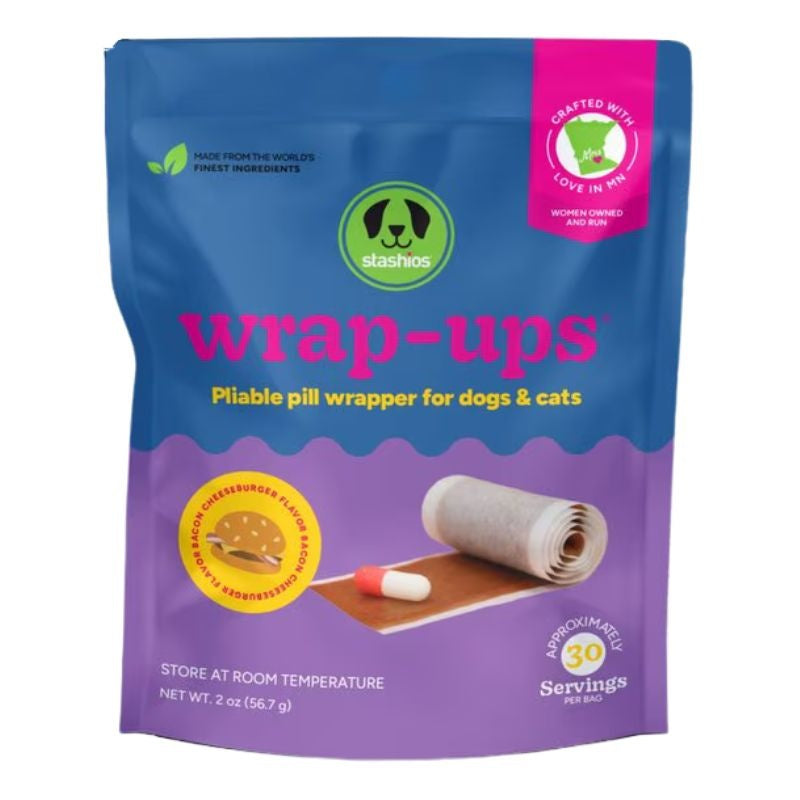 STASHIOS Wrap-ups Pill Wrapped Bacon Cheeseburger 2 OZ.