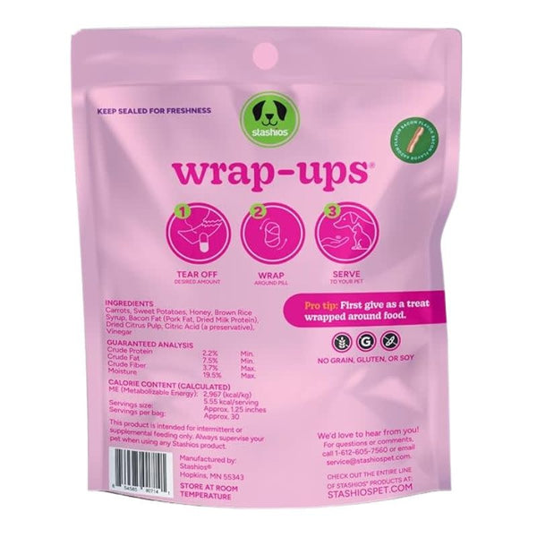 STASHIOS Wrap-ups Pill Wrapped Bacon 2 OZ.