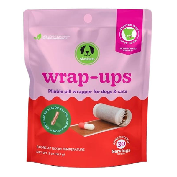 STASHIOS Wrap-ups Pill Wrapped Bacon 2 OZ.
