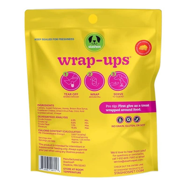 STASHIOS Wrap-ups Pill Wrapped Cheese 2 OZ.