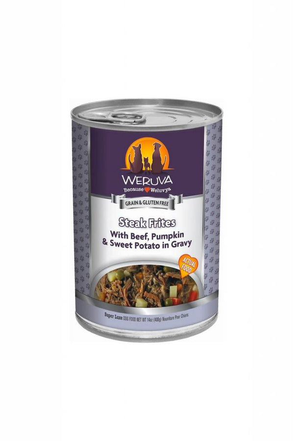 WERUVA Steak Frites Grain-Free Canned Dog Food Case