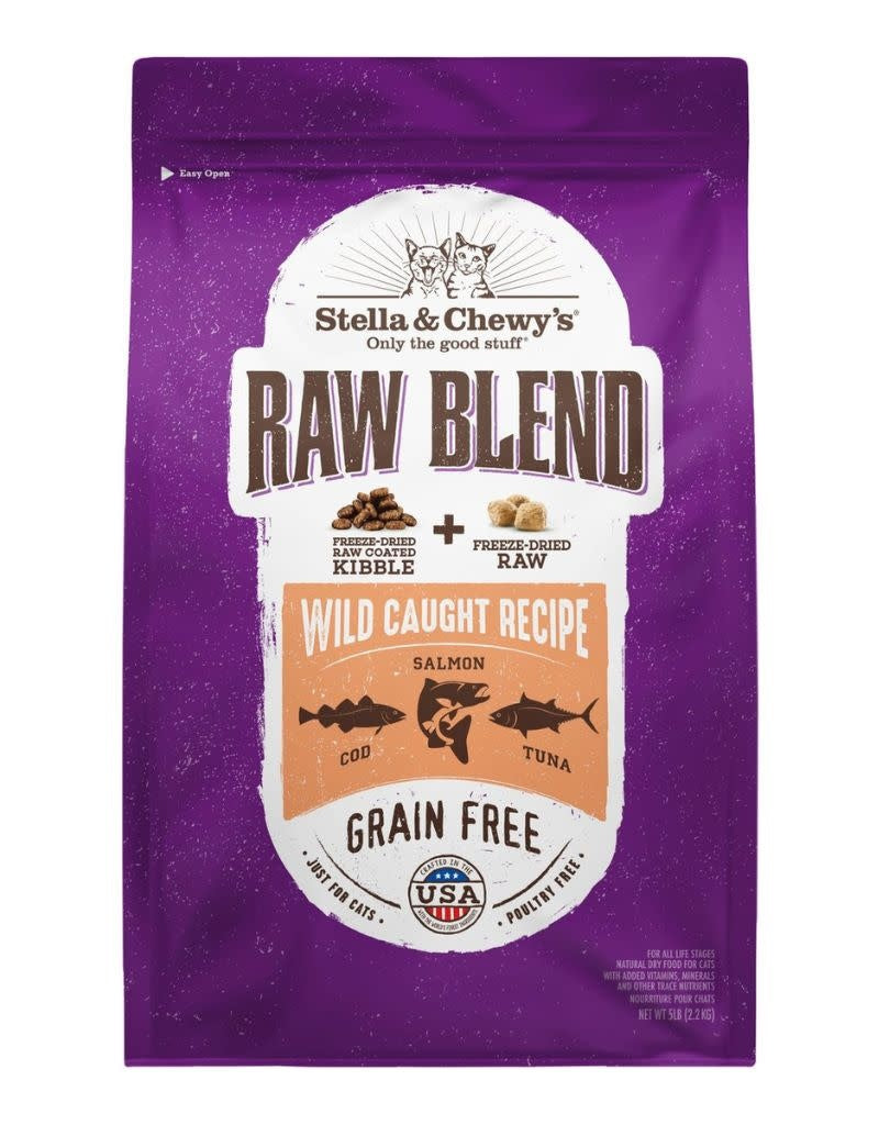 STELLA & CHEWYS Cat Raw Blend Wild Caught 5LB