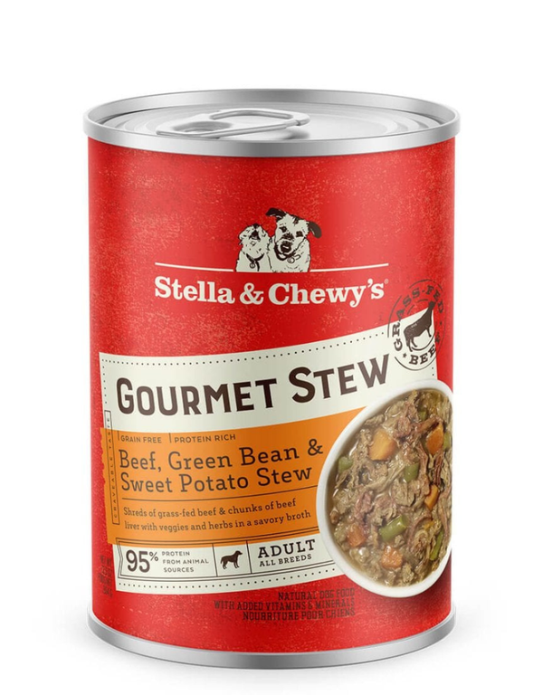 STELLA & CHEWY'S Dog Gourmet Stew Beef Green Bean and Sweet Potato Case of 12/12.5OZ