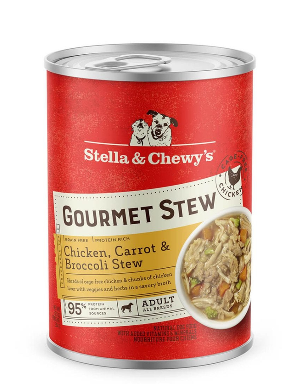 STELLA & CHEWY'S Dog Gourmet Stew Chicken Carrot and Broccoli Case of 12/12.5OZ