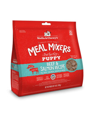 STELLA & CHEWY'S Freeze-Dried Puppy Food Meal Mixers Beef and Salmon
