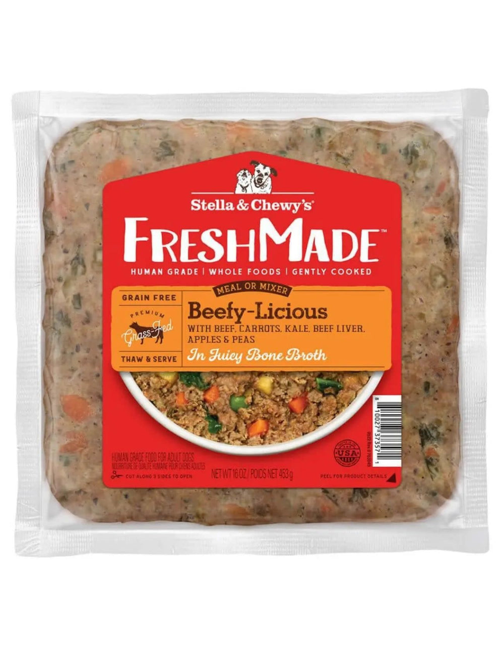 STELLA & CHEWY'S Freshmade Dog Food Beefylicious 16OZ