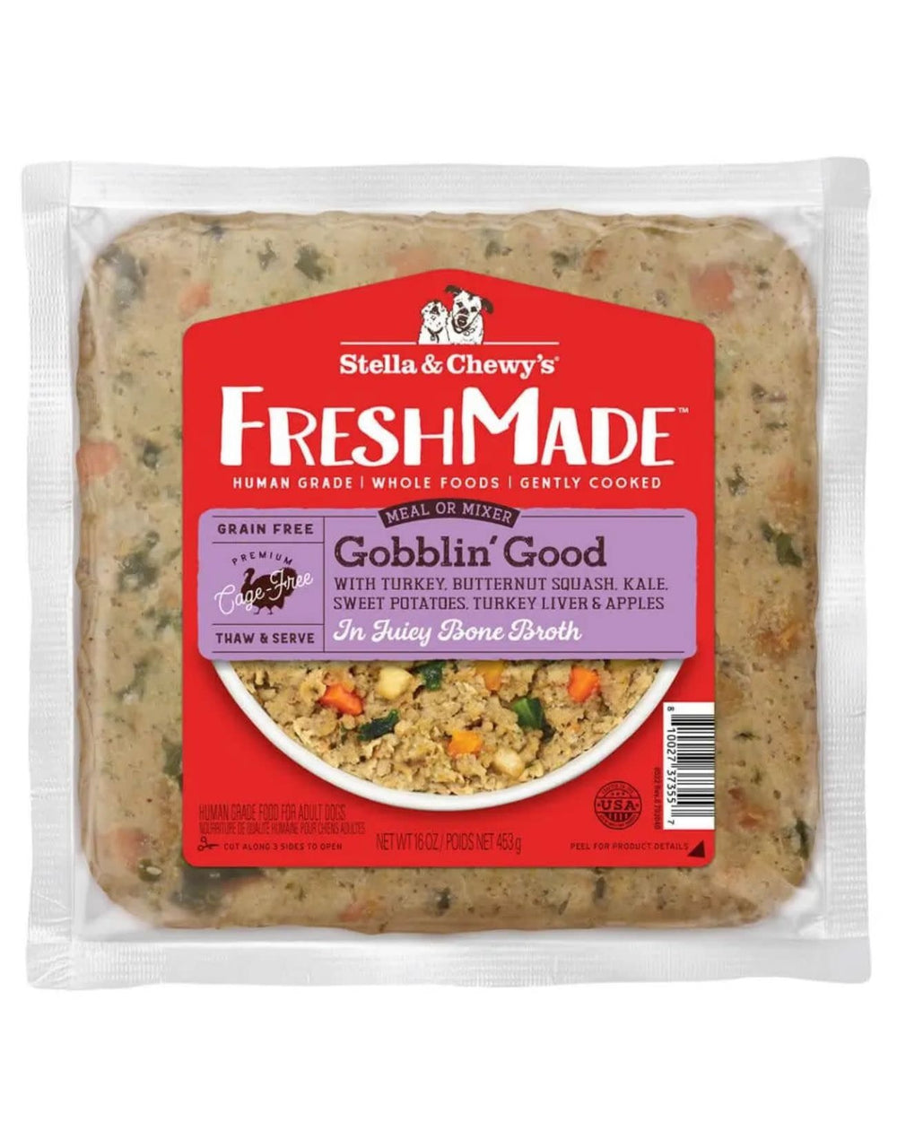 STELLA & CHEWY'S Freshmade Dog Food Gobblin Good 16OZ