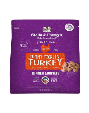 STELLA & CHEWY'S Frozen Cat Food Dinner Morsels Turkey 3LB
