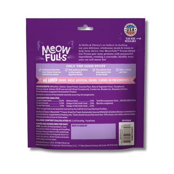 STELLA & CHEWY'S Meowfulls Whitefish & Salmon Cat Treats