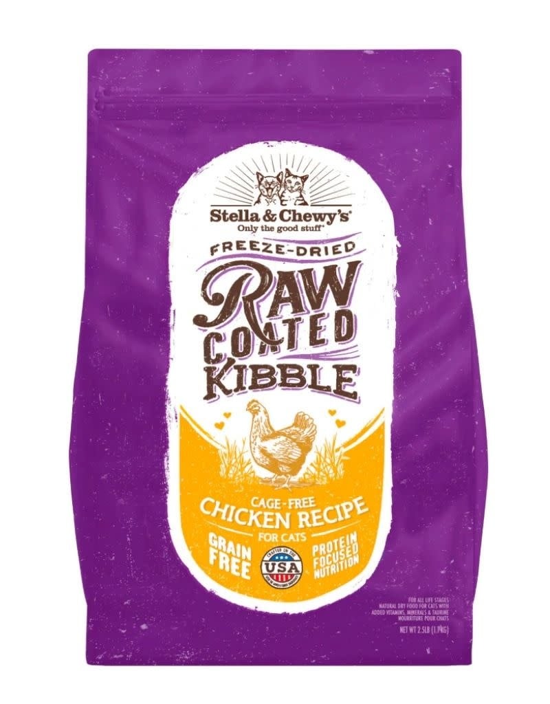 STELLA & CHEWY'S Dry Cat Food Raw Coated Chicken