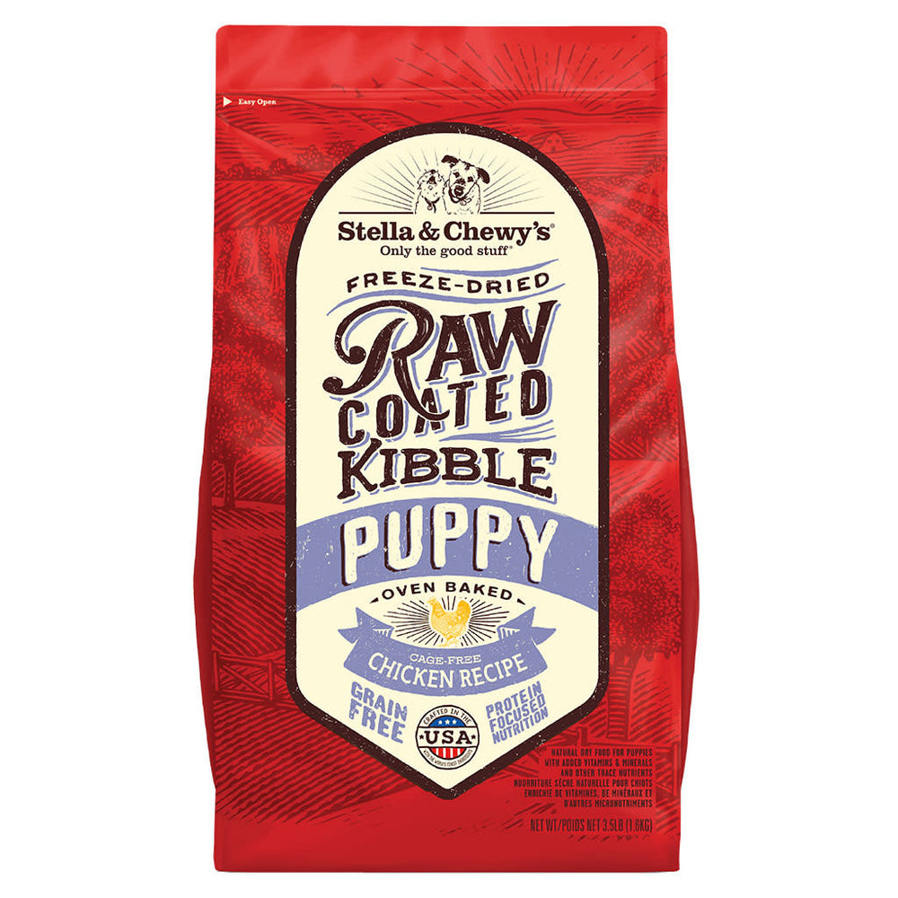 STELLA & CHEWY'S Dry Puppy Food Raw Coated Chicken With Grains