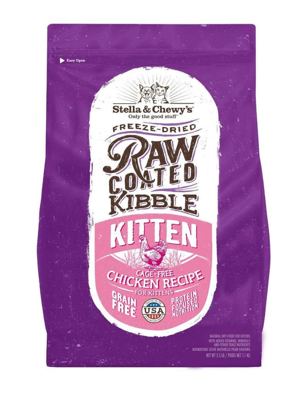 STELLA & CHEWY'S Raw Coated Kitten Dry Food Cage Free Chicken