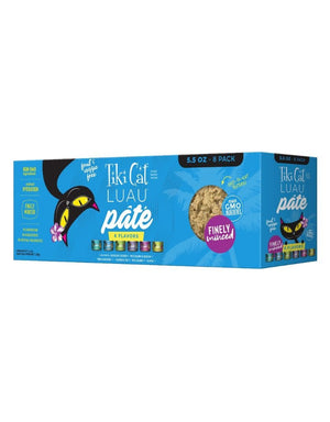TIKI CAT Luau Variety Pack Pate Canned Cat Food 5.5OZ CASE/8