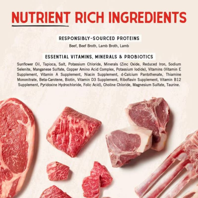 STELLA & CHEWY'S Shredrs Beef & Lamb Recipe for Dogs 2.8oz CASE/24