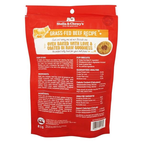 STELLA & CHEWY'S Raw Coated Biscuits Beef