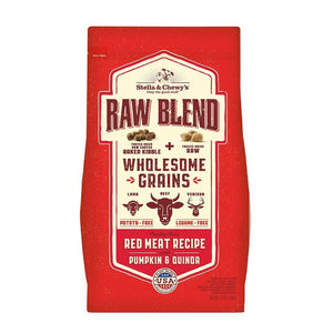 STELLA & CHEWYS Raw Blend Baked Kibble Dry Dog Food with Wholesome Grains Red Meat Recipe