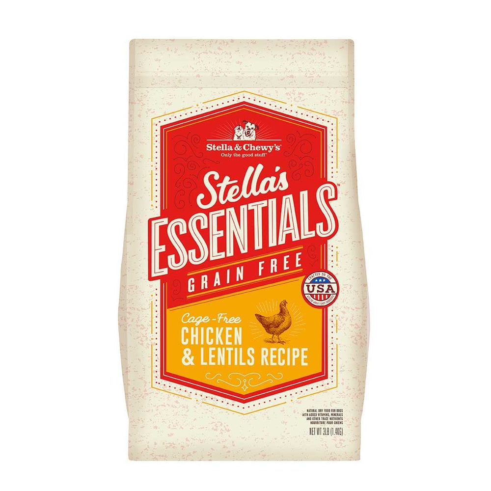 STELLA & CHEWY'S Dry Dog Food Essentials Grain-Free Chicken and Lentils