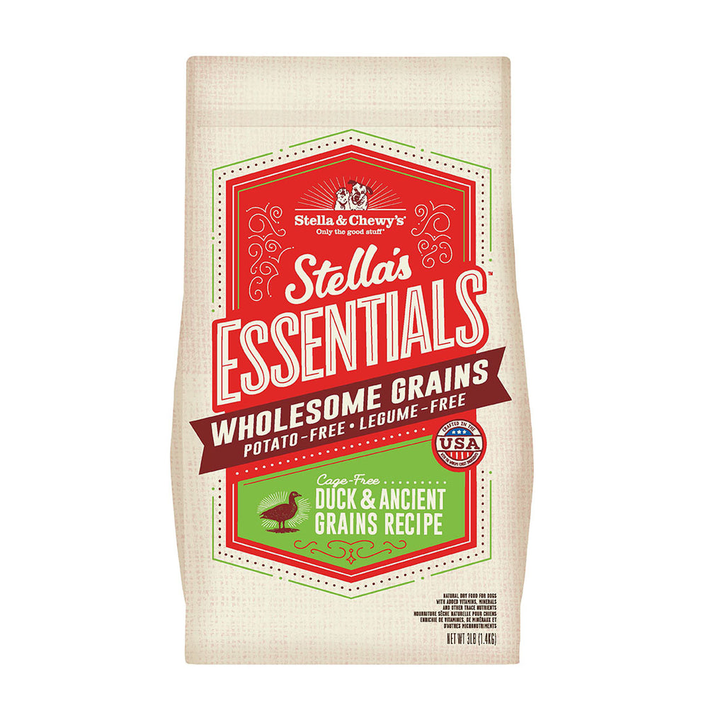 STELLA & CHEWY'S Dry Dog Food Essentials Cage-Free Duck and Ancient Grains